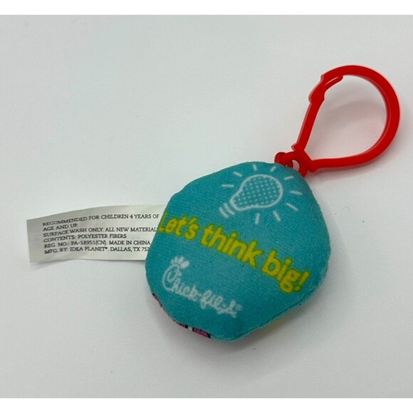 2019 Chick-fil-A Test Yer Love 4 Chikin Plush Clip - Picture 2 of 4